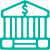 Green federal building icon