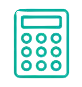 Green calculator icon